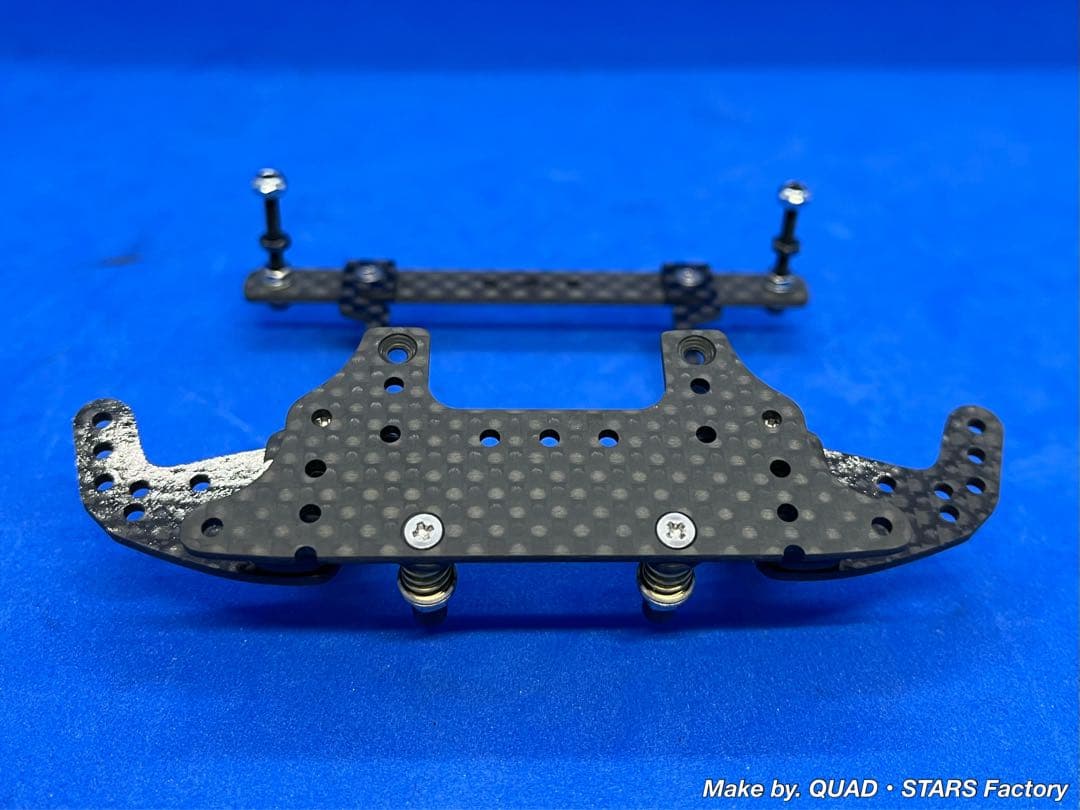 ミニ四駆・MS用】2軸ATピボットバンパー＋フロント提灯 フルカーボン ミニ