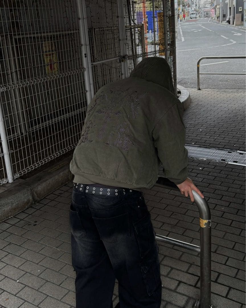 NOT4NERD Oxford Hooded Work Jacket-khaki