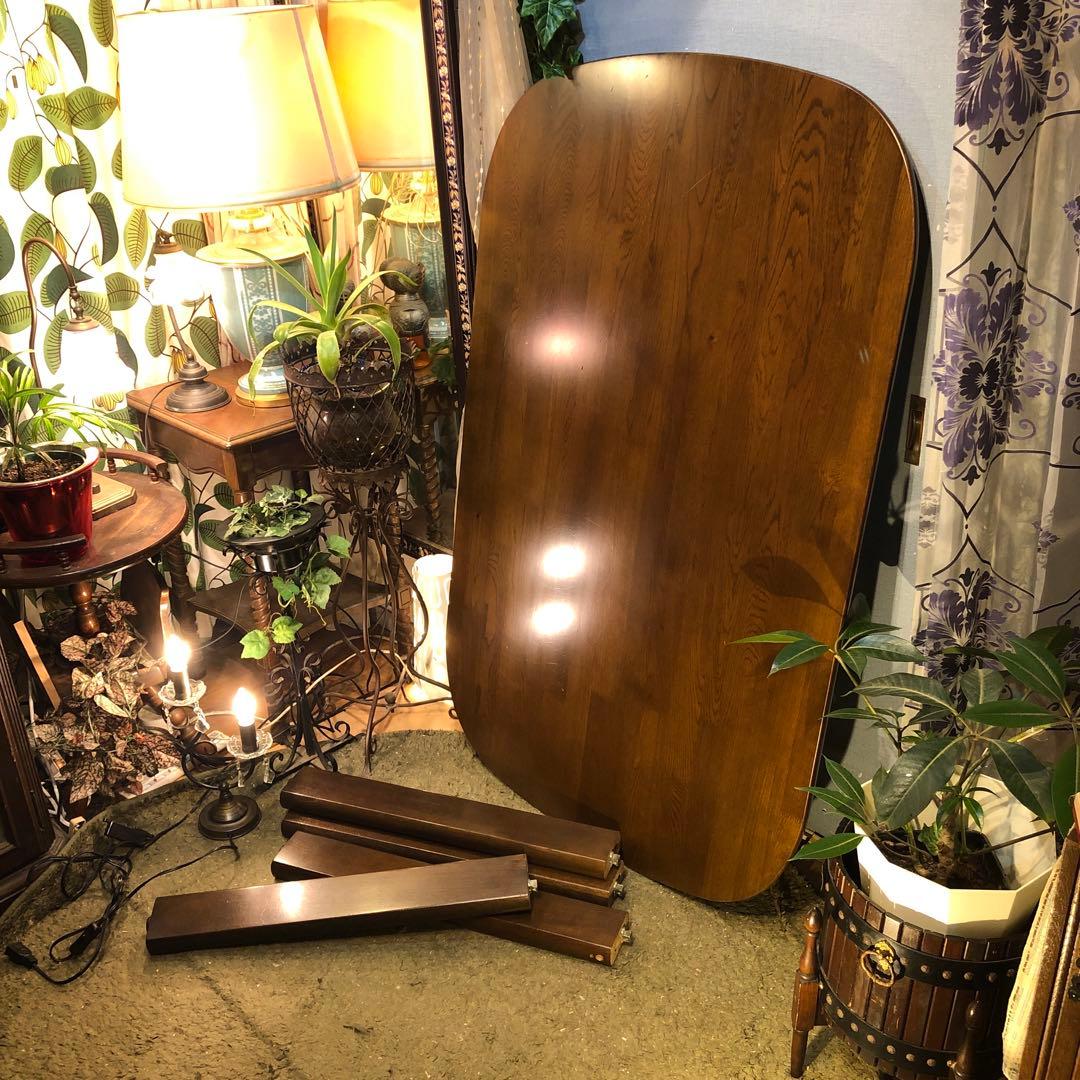 たなかさん 　ヴィンテージ オークソリッド　オーバルダイニングテーブル