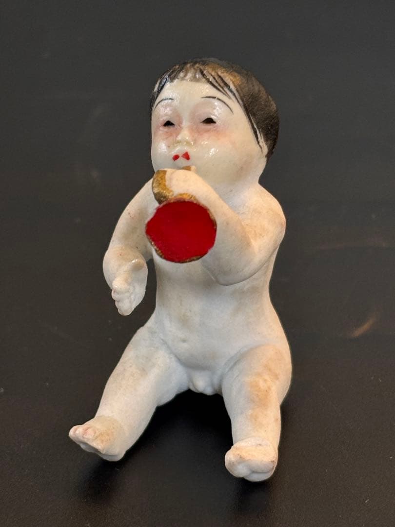 大珍品 戦前のオールビスクドール 日本製 瀬戸ノベルティ 和製ビスク