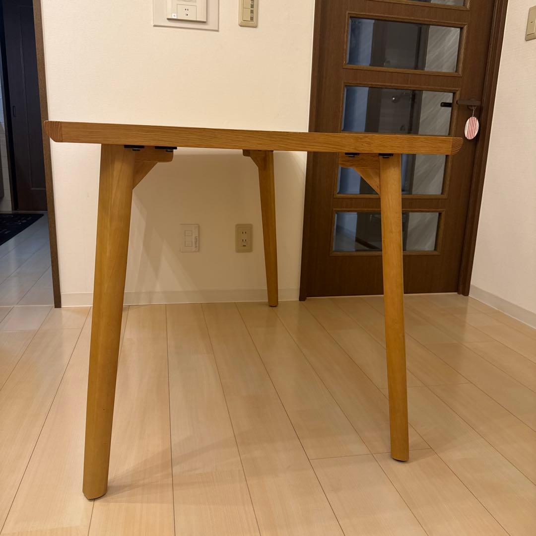 ナチュラルウッド ダイニングテーブル 1200mm