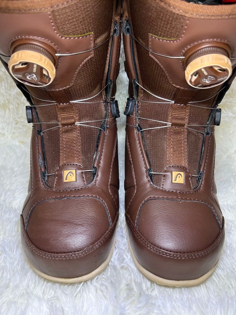 【美品】HEAD【TRUE BOA】26㎝　ヘッド　スノーボードブーツ　ブラウン