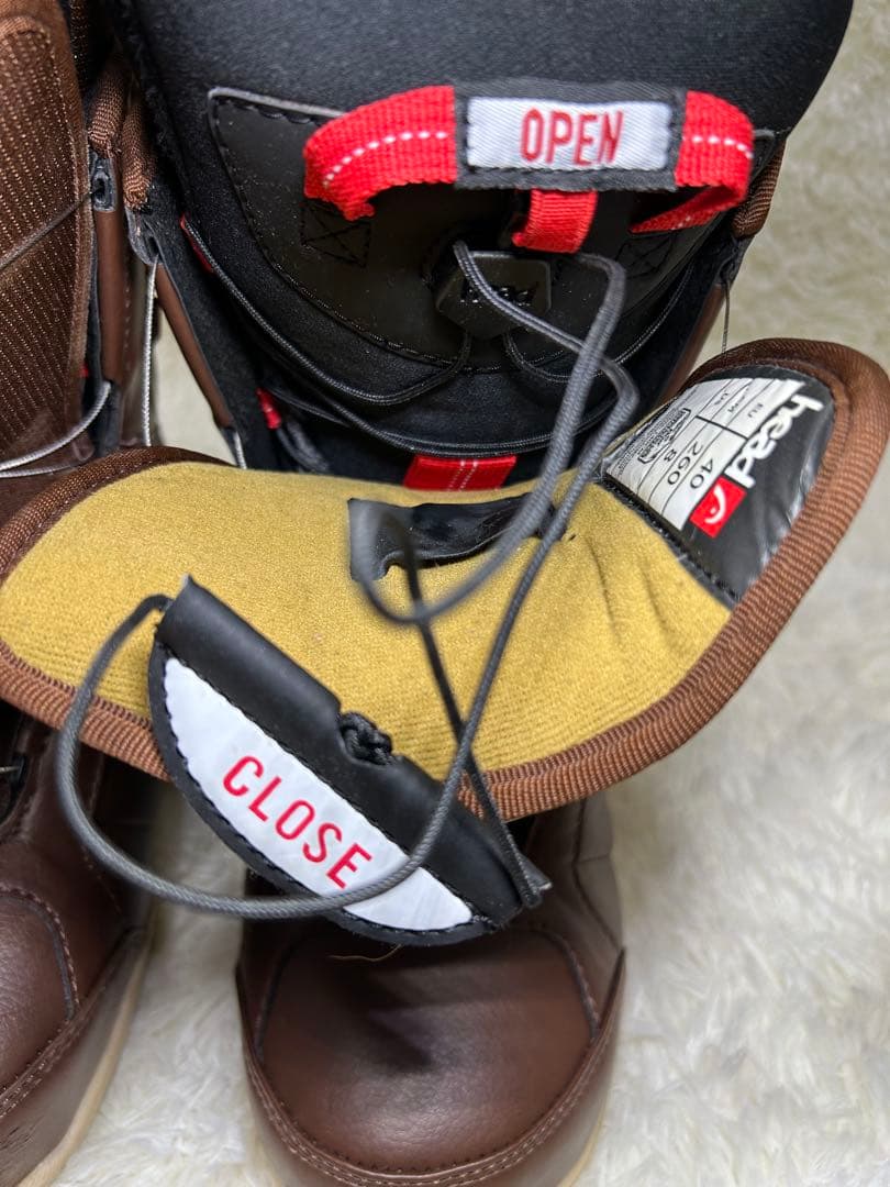 【美品】HEAD【TRUE BOA】26㎝　ヘッド　スノーボードブーツ　ブラウン