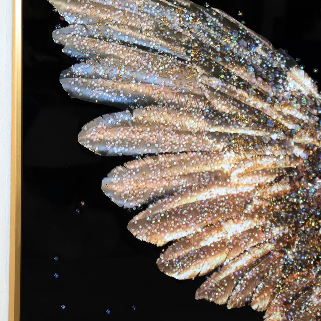 アートフレーム ピース 幸運の翼 風景 絵画 クリスタルピクチャー ウォールデコ