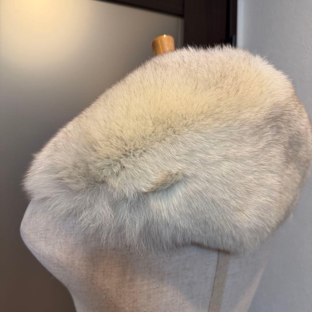 超美品 ショール SAGA FOX ファー 成人式 振袖 結婚式 白 シルバー