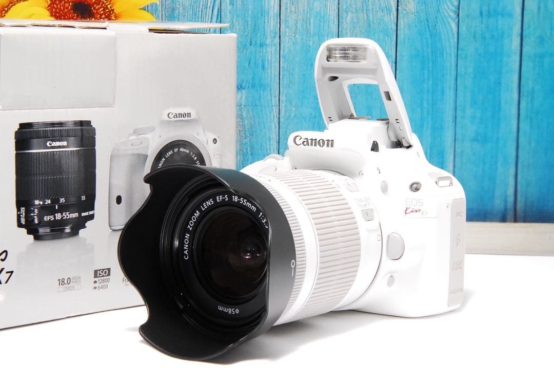 ショット数700回】Canon EOS kiss X7 ホワイト スマホ転送