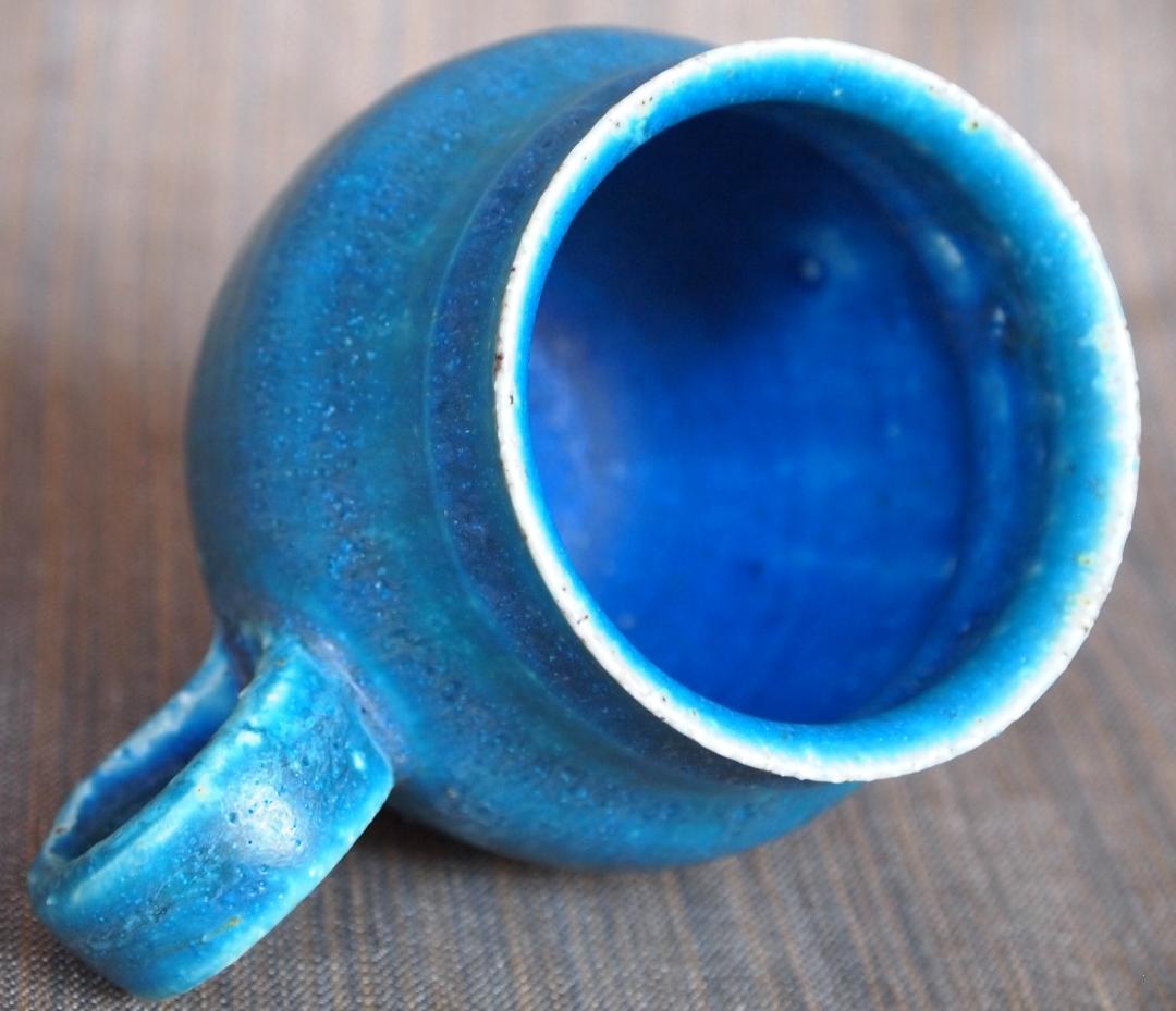 人気作家☆金澤尚宜☆うねうね青マグカップ☆あよお 人気作家☆金澤尚