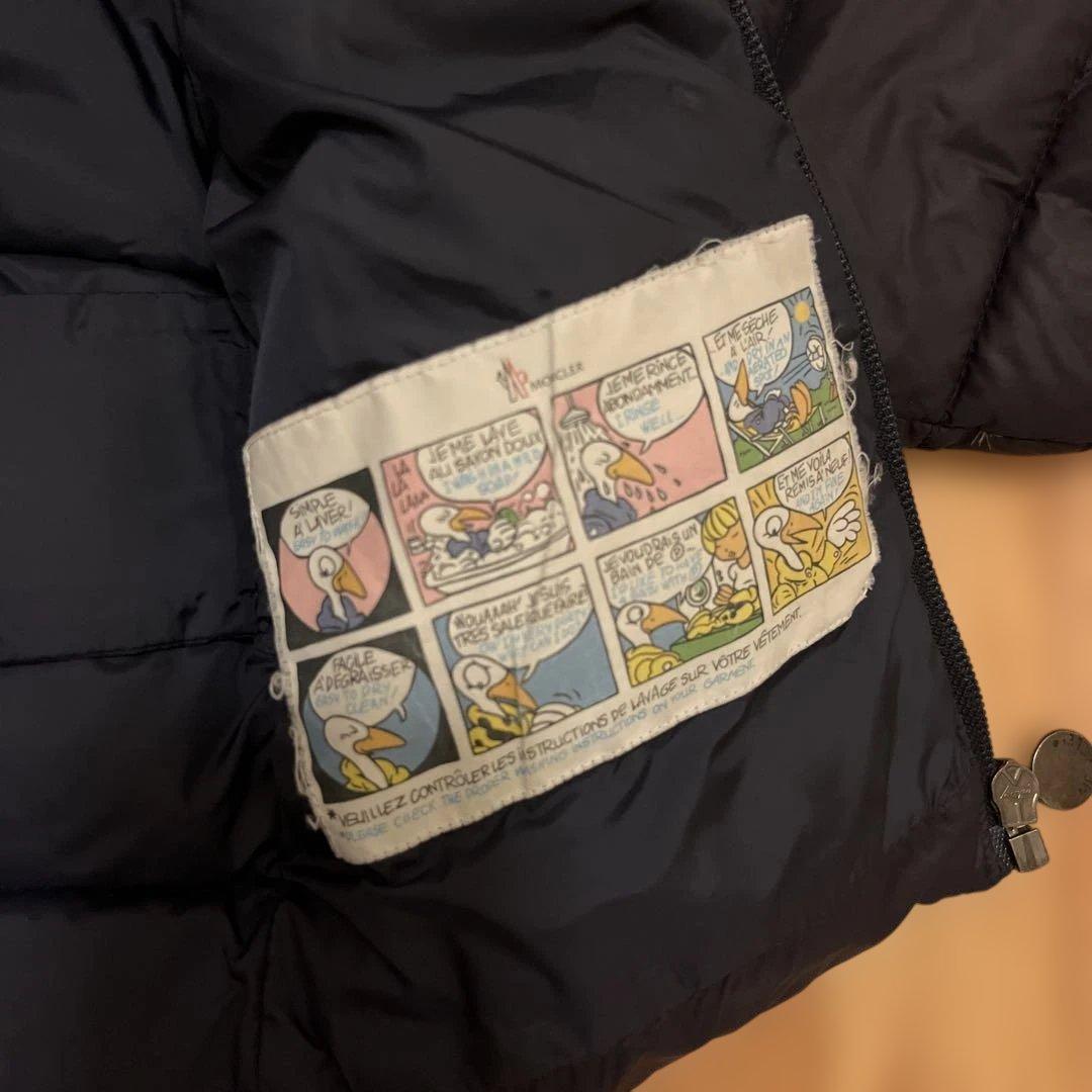 MONCLER モンクレール ブラック ダウンコート ネイビー 12/18 80