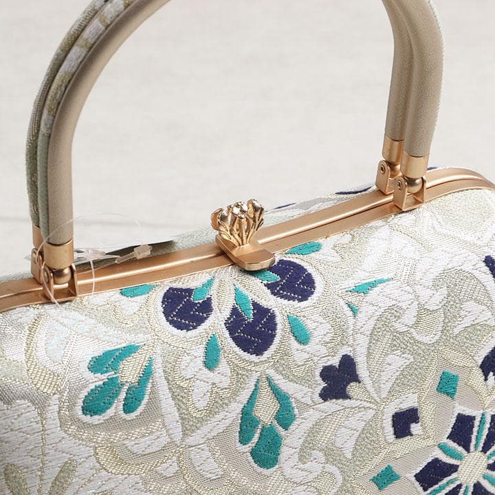 【新品】草履バッグセット　厚底草履　小花模様　23.5cm　03085