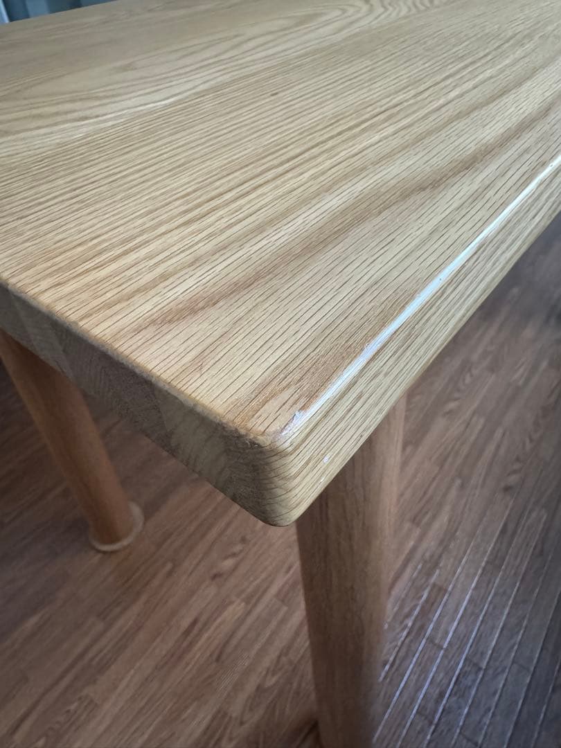 無印良品 木製テーブル オーク材 幅120cm×奥行60cm