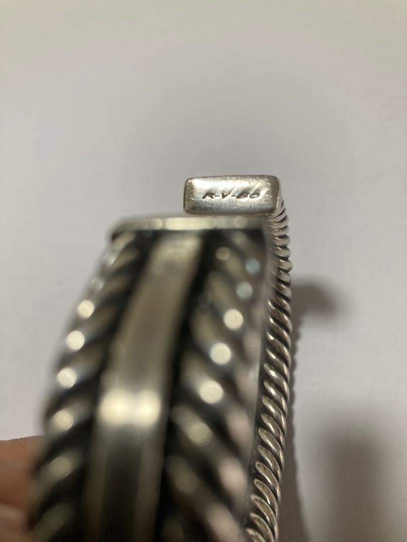 スティーブアルビソ　ケーブルバングル　小さめ