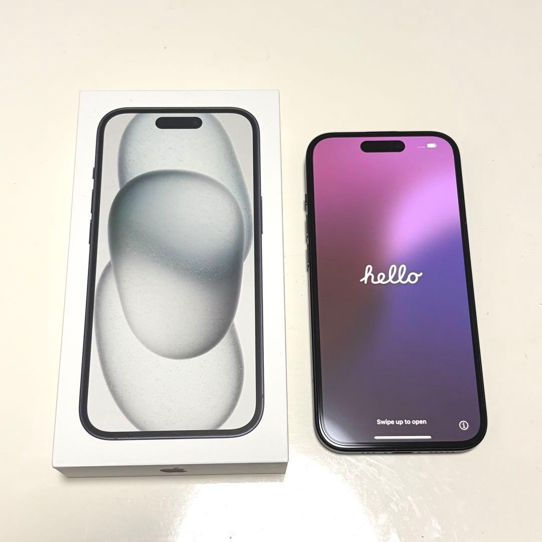 iPhone15 128GB SIMフリー 本体 バッテリー91％ 箱あり