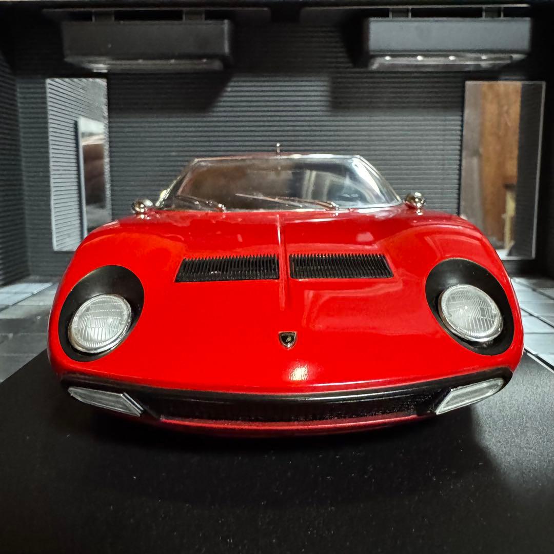 絶版未展示品 京商 1/18 ランボルギーニ ミウラ P400SV レッド