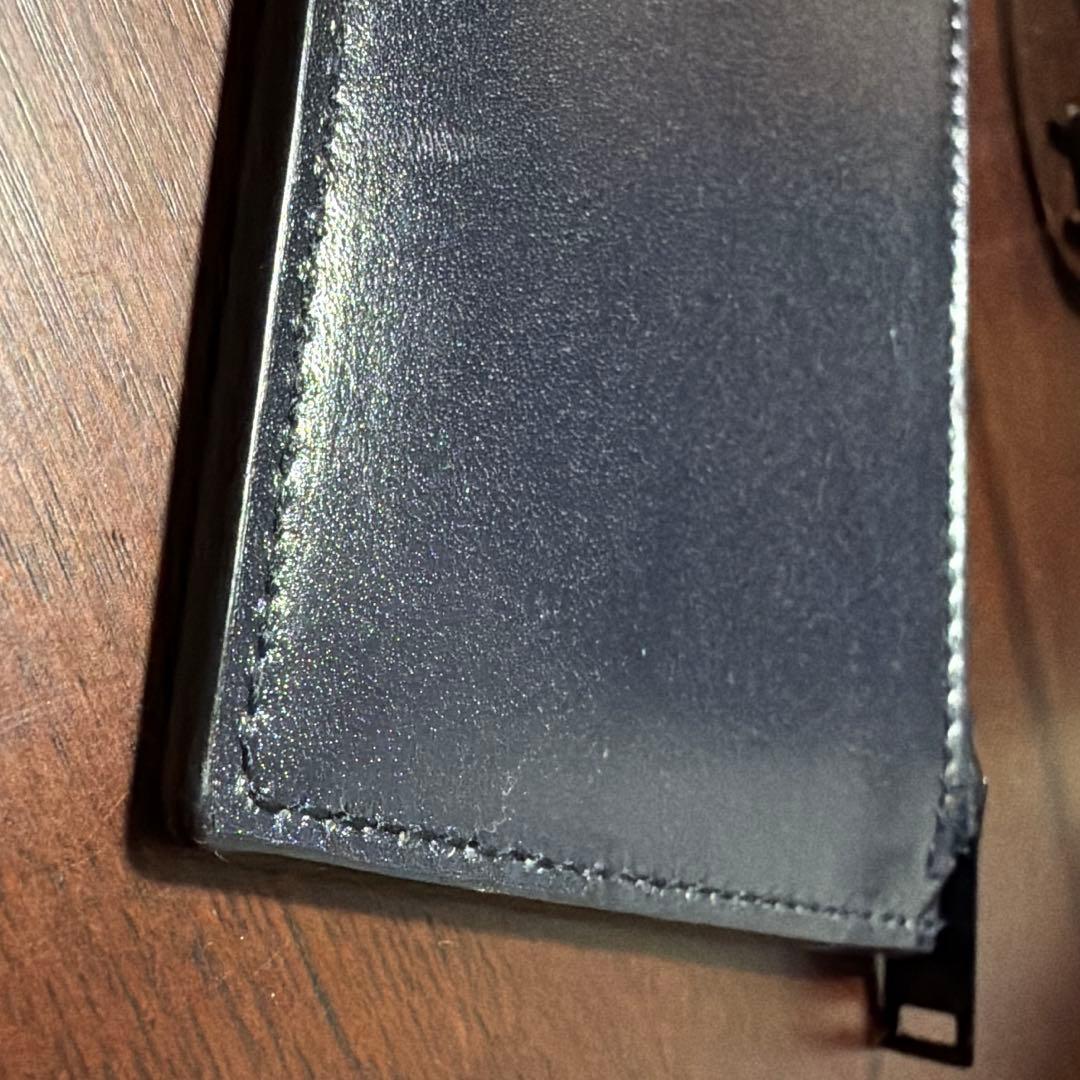 【新品】Saint Laurent フラグメントケース カーフレザー　ネイビー