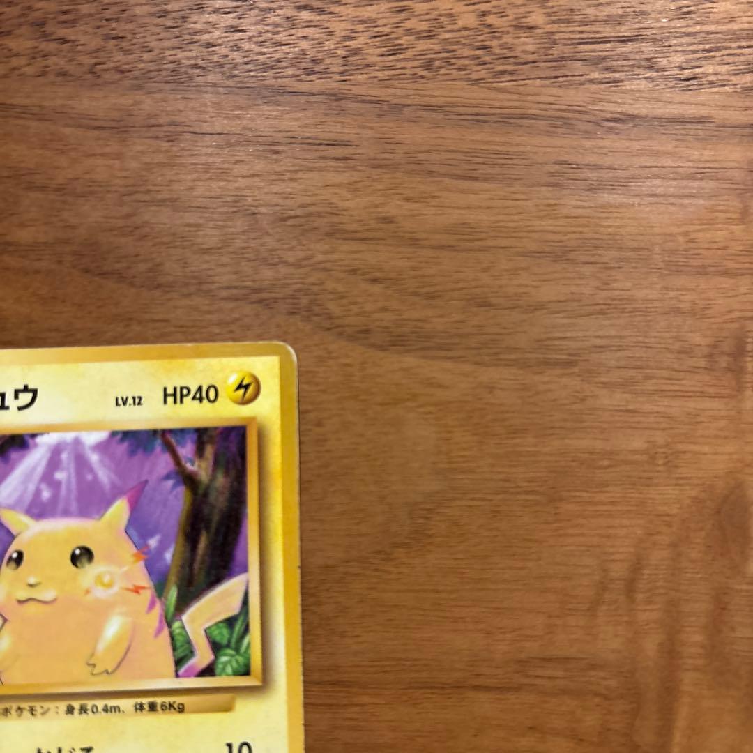 旧裏　美品　ピカチュウ かじる　拡張パック　第1弾　初版　マークあり　激カワ