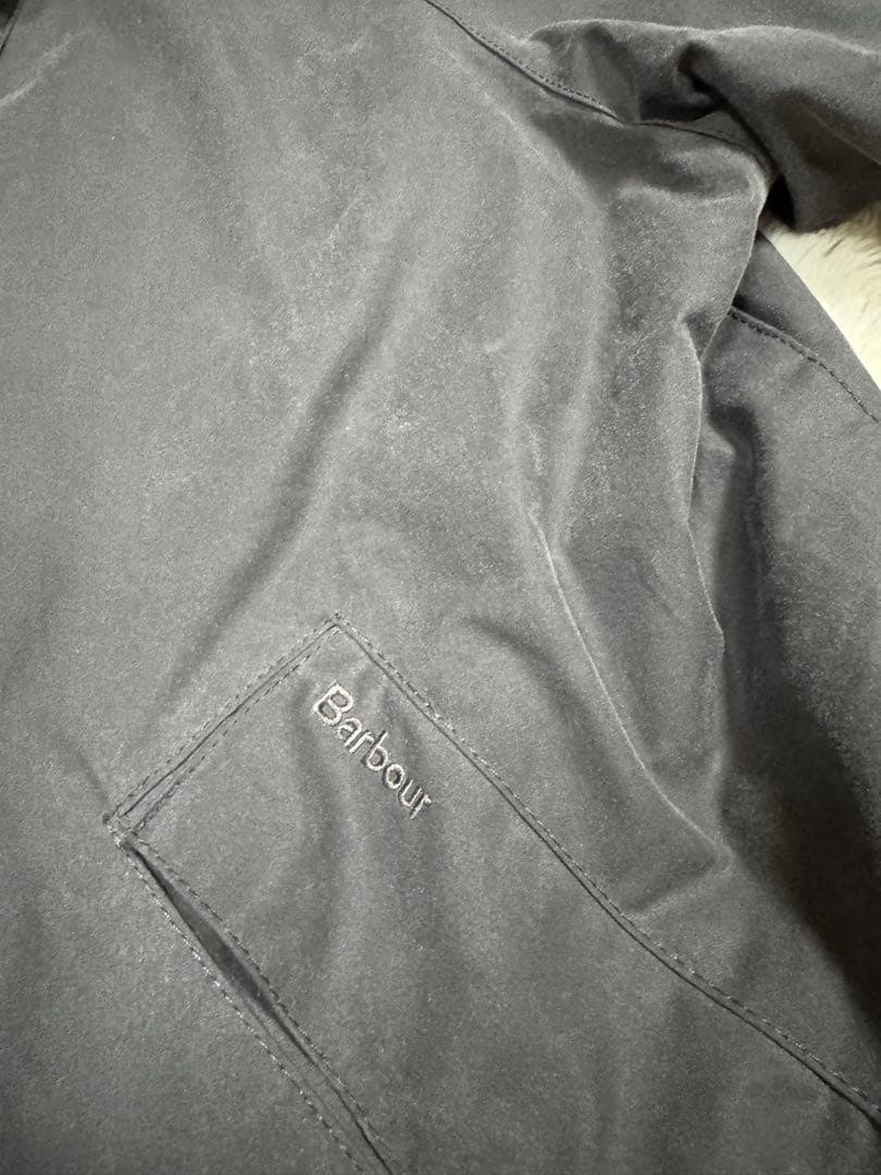 美品 BARBOUR トランスポート ワックスジャケット グレー44