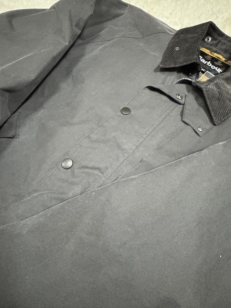 美品 BARBOUR トランスポート ワックスジャケット グレー44