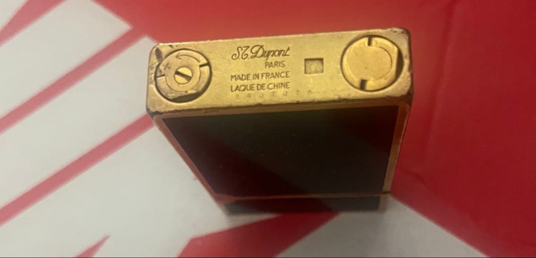 ST.dupont　デュポン　ガスライター　漆　金ラメ