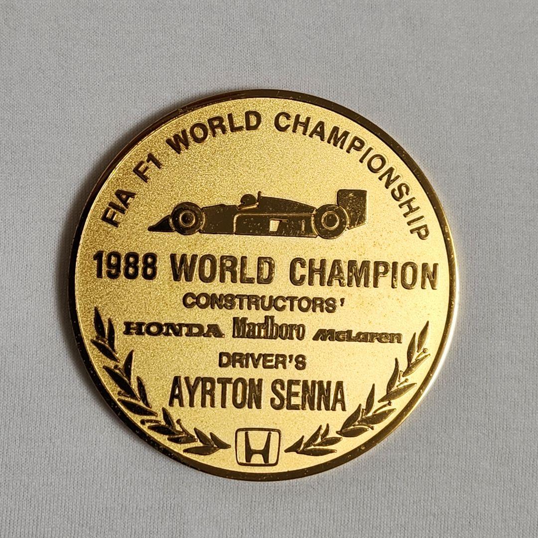 アイルトンセナ 1988年F1ワールドチャンピオン記念メダル アイルトン