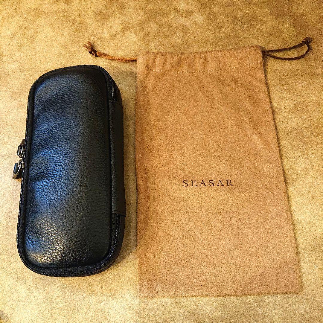 SEASAR OctFoldペンケース エンボスレザー ブラック - メルカリ