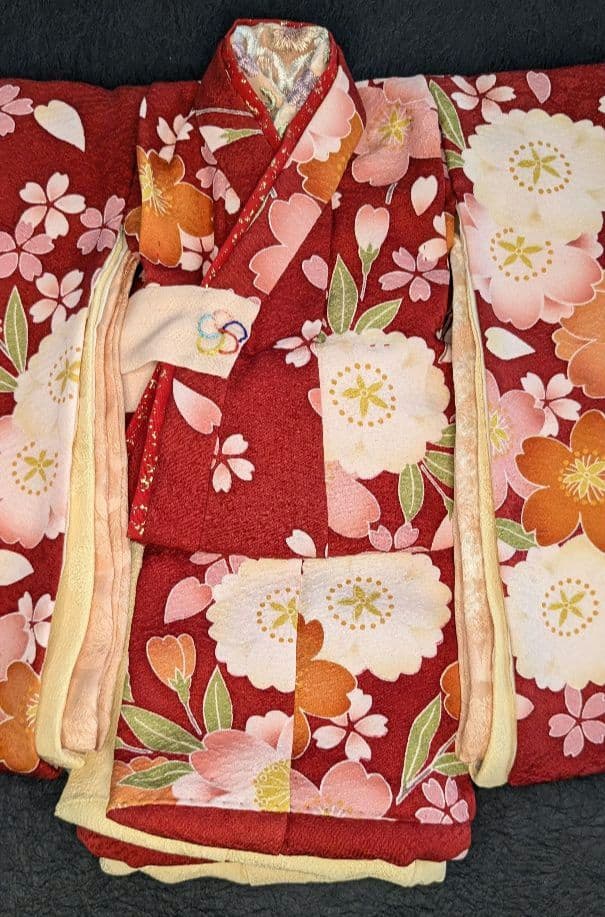 静] 市松人形 10号サイズの着物と長襦袢のセット 市松人形8号 [静