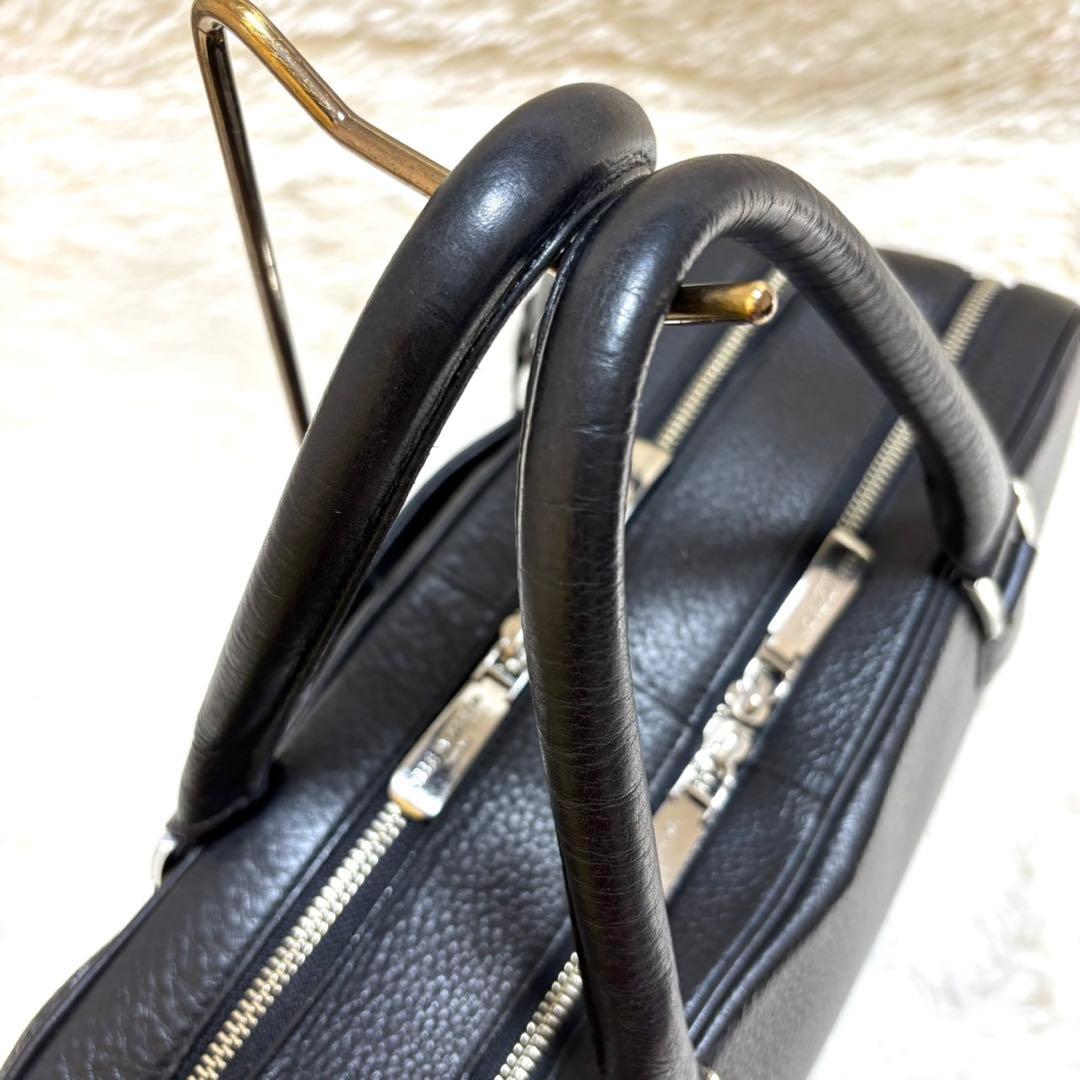 【美品】PELLE MORBIDA MB050 ビジネスブリーフバッグ　2室　黒