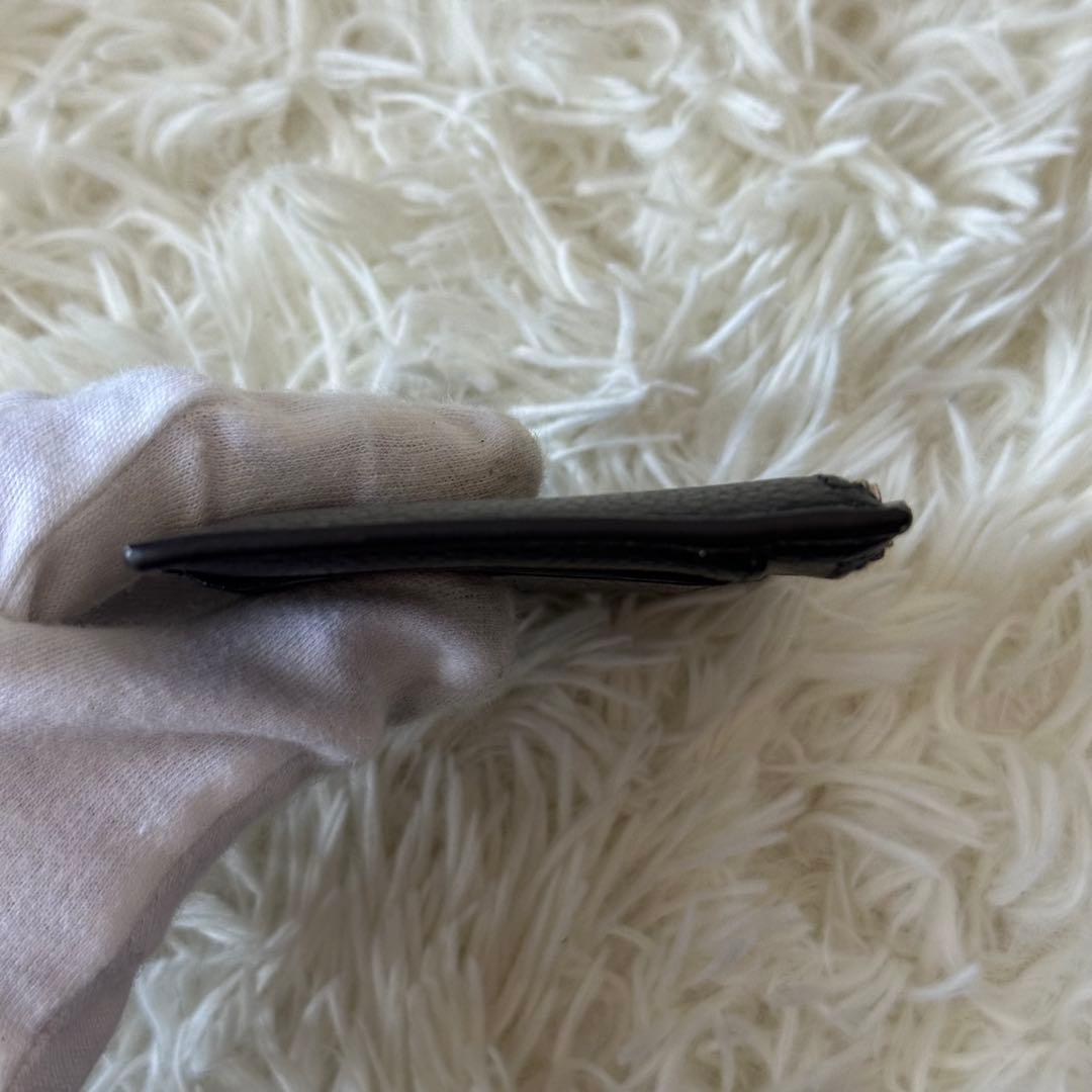 ✨️美品✨️ セリーヌ フラグメントケース シボ革 型押し レザー コンパクト 黒