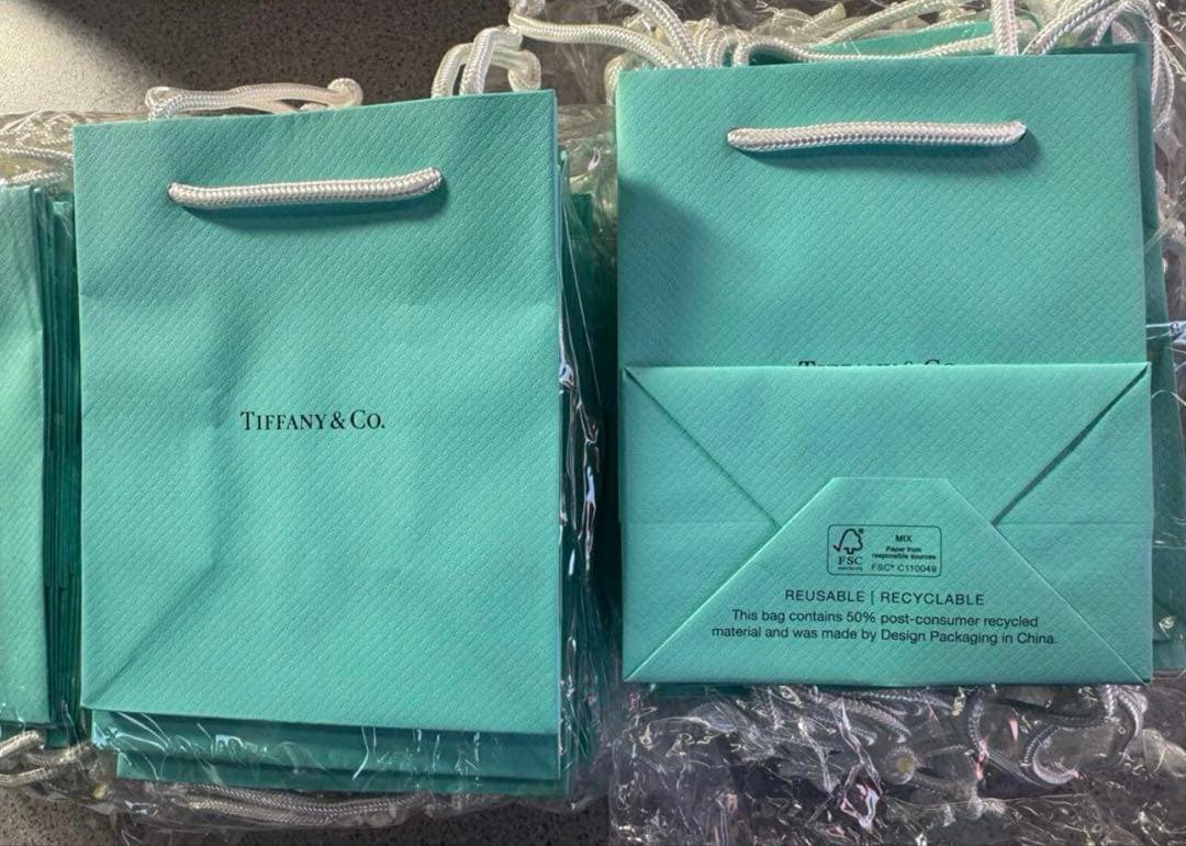 現行品Tiffanyティファニー ミニショッパー紙袋100枚