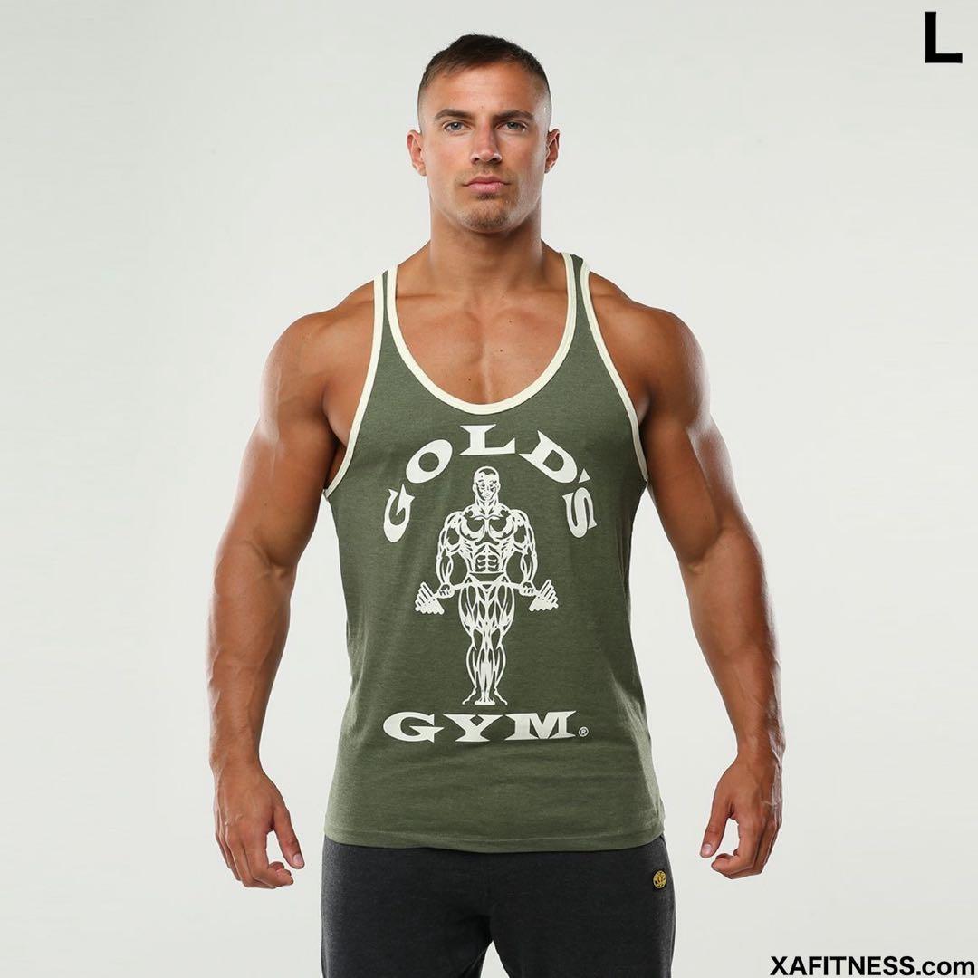 ゴールドジム タンクトップ ネイビー GOLD'S GYM リンガータンク