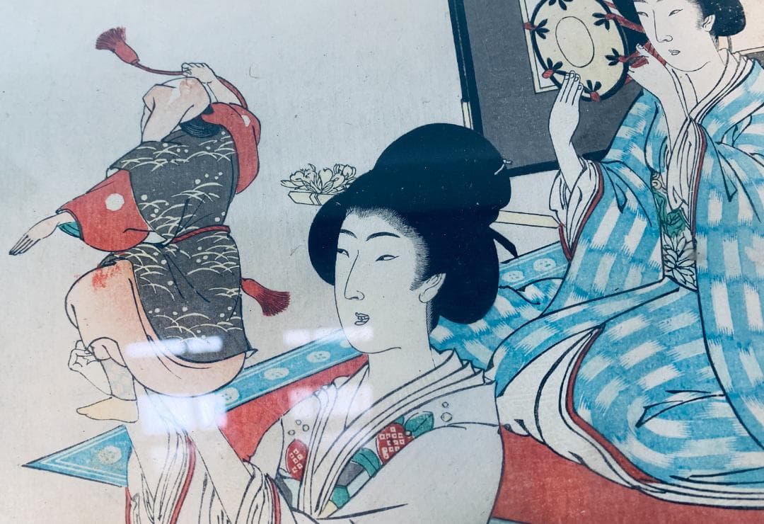 楊洲周延（ようしゅうちかのぶ）千代田の大奥 猿若狂言 昔の棕櫚箒（