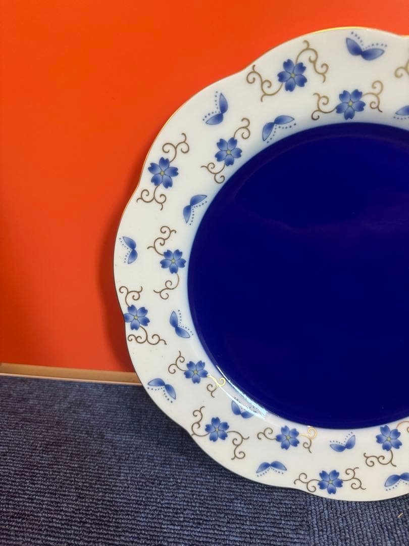 1592 香蘭社 花型皿 26cm