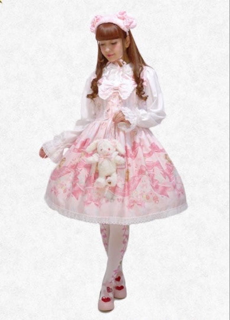 くみゃちゃんのRibbonC'estBonBelle Journee柄JSK1型