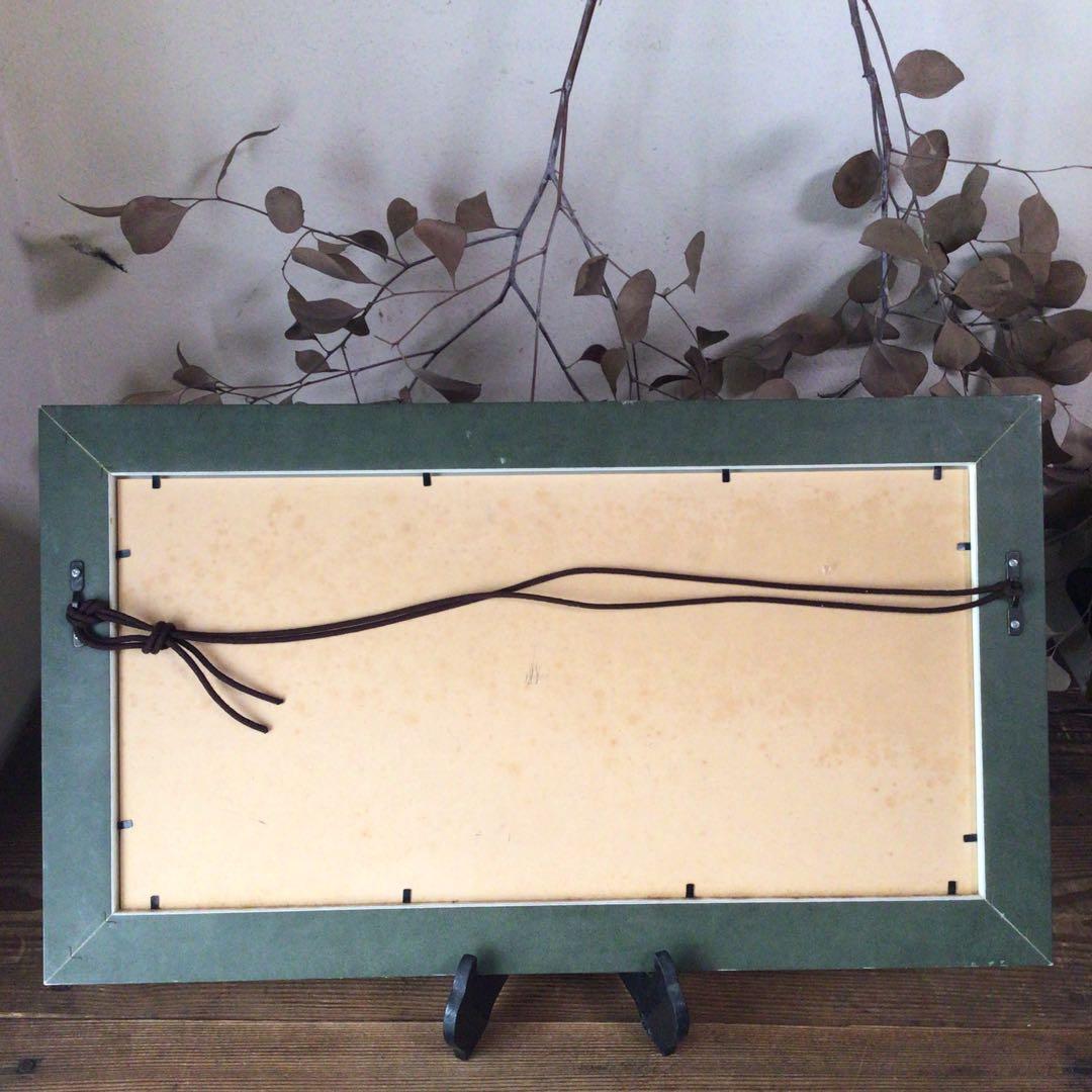 No5177 額装　油絵　流月真一　「赤富士」　Mt.FUJI 油彩画　送料無料