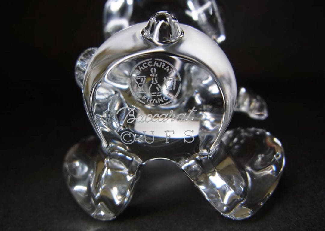 極美品 Baccarat バカラ スヌーピー クリスタル ガラス オブジェ 置物