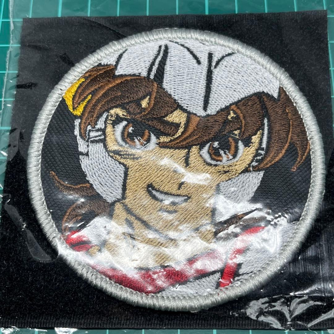 聖闘士星矢 ペガサス星矢刺繍ベルクロパッチ 直径約10cm 聖闘士星矢 ペガサス星矢刺繍ベルクロパッチ 直径約10cm