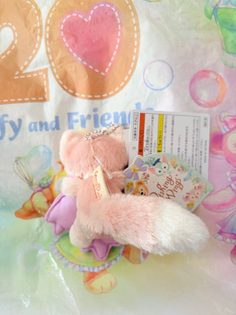 ダッフィー＆フレンズ　ぬいぐるみチャーム　ウィッシングウィングス