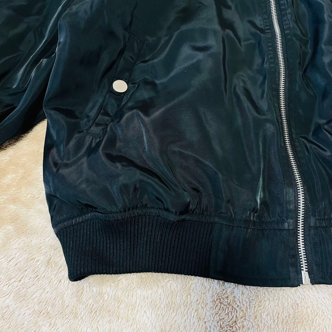 めいちゃん MA-1 歌い手 めいちゃん ジャンパー ブルゾン ブラック フリー