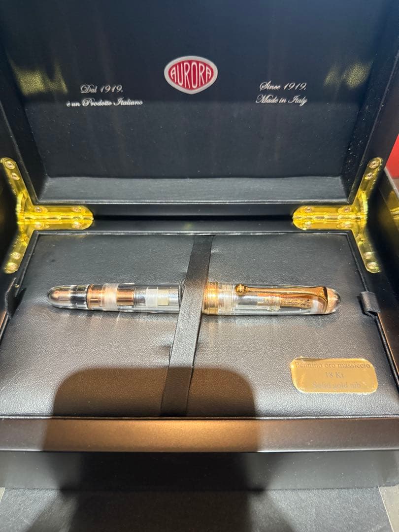 アウロラ万年筆　透明軸　限定150本　b アウロラ万年筆 透明軸 限定150本 b 【公式通販】