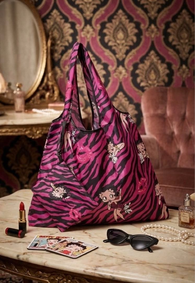 736【新品未開封】 ベティーちゃん Betty Boop™ エコバッグ ゼブラ