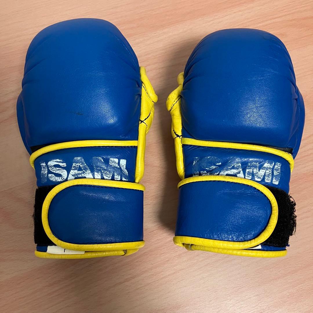 ISAMI イサミ パウンドグローブ 青×黄 総合格闘技 - メルカリ