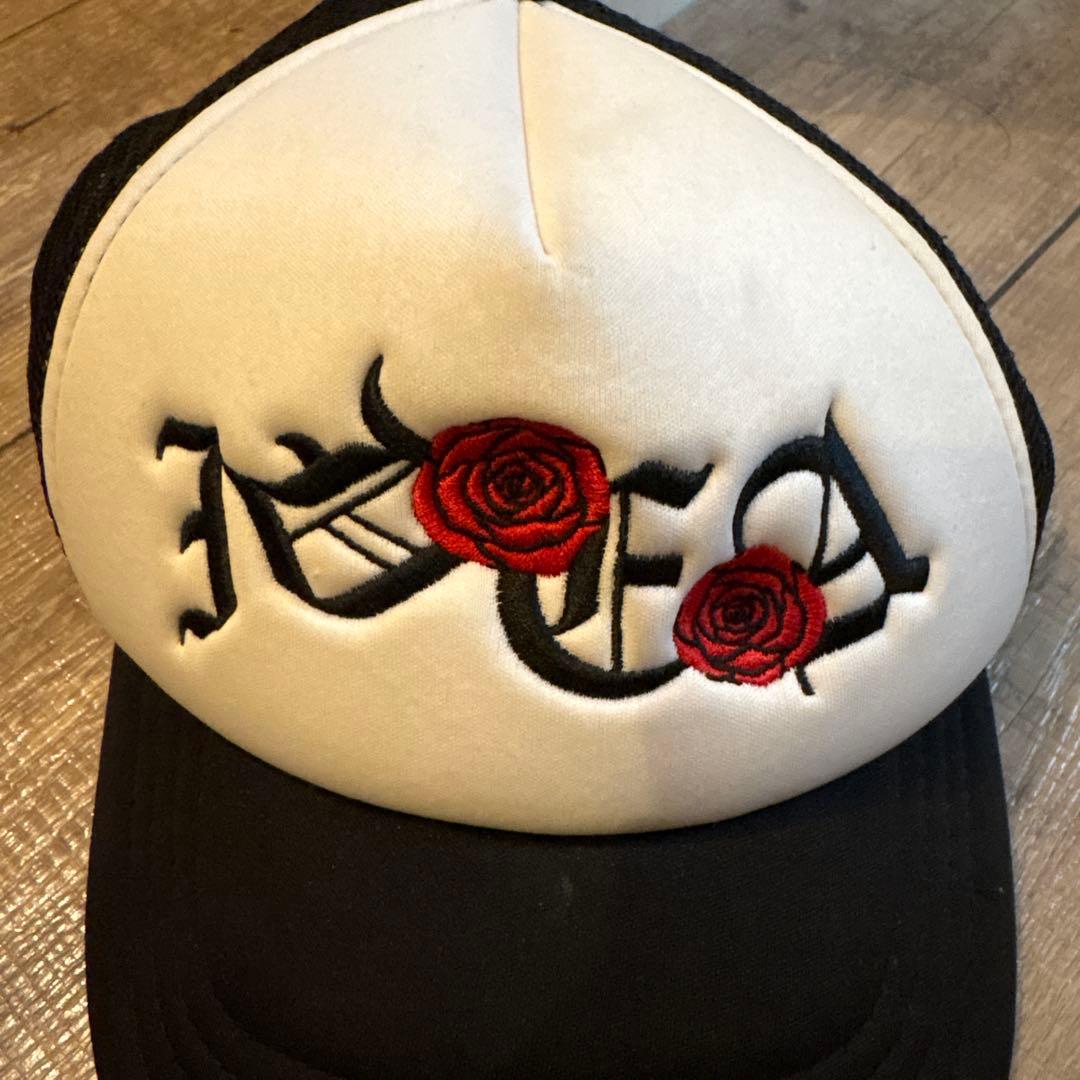 IDEASWAM バラ刺繍キャップ フリーサイズ