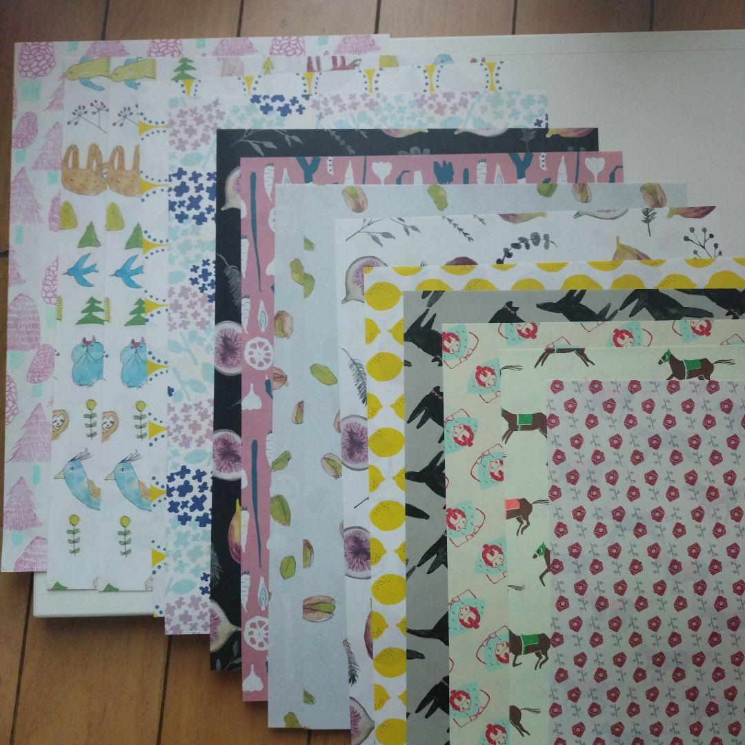 一部廃盤 クリスマス】レガーロパピーロ 包装紙+見本帖 ハギレ千代紙