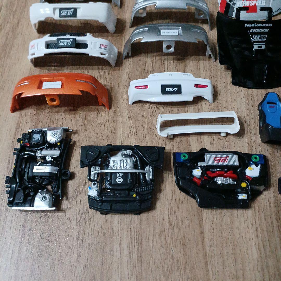 車両パーツセット　ミニカー　タイヤ　ホイール　スバル　トヨタ　マツダ　日産