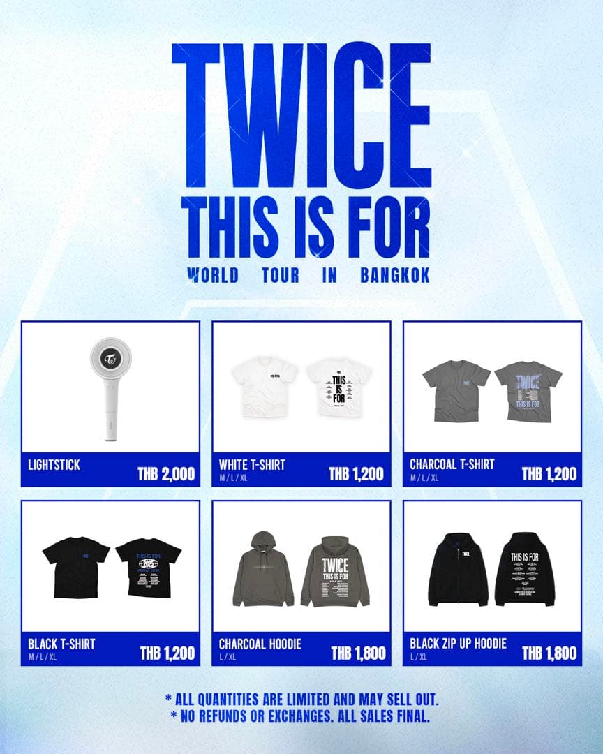 TWICE バンコク　オフィシャルグッズ　フーディ