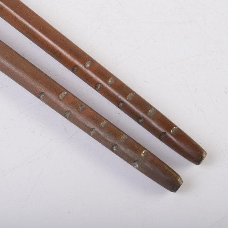 茶道具 銅製 鳥頭炉火箸 箱付 V 8684