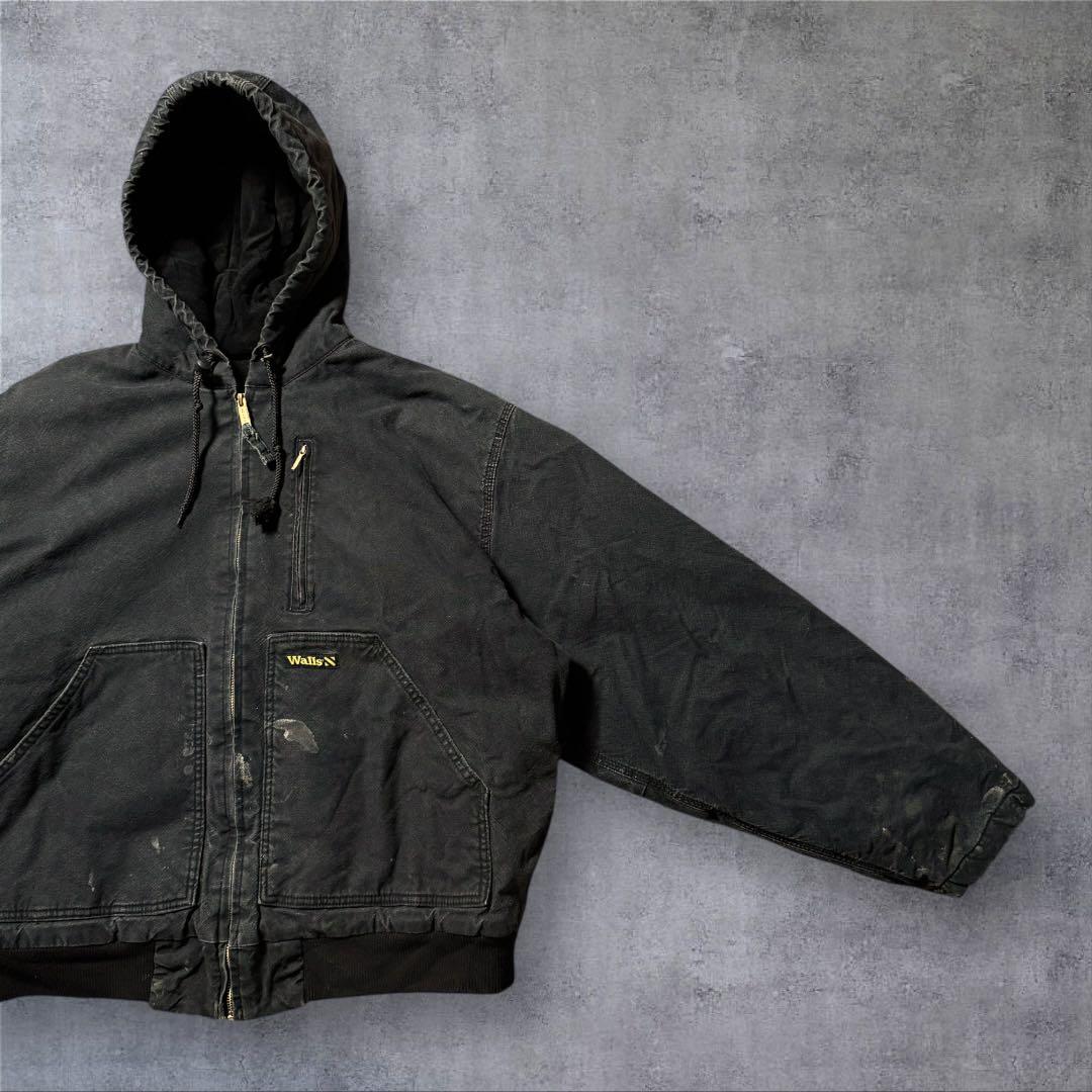 ぴむお2300 古着Wallsダック地アクティブジャケット短丈 フェードグ