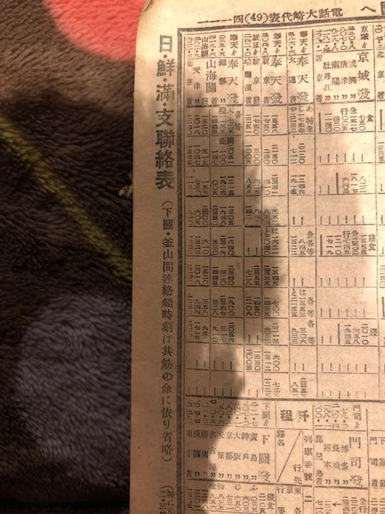 戦時中の時刻表 昭和17年１１月第577