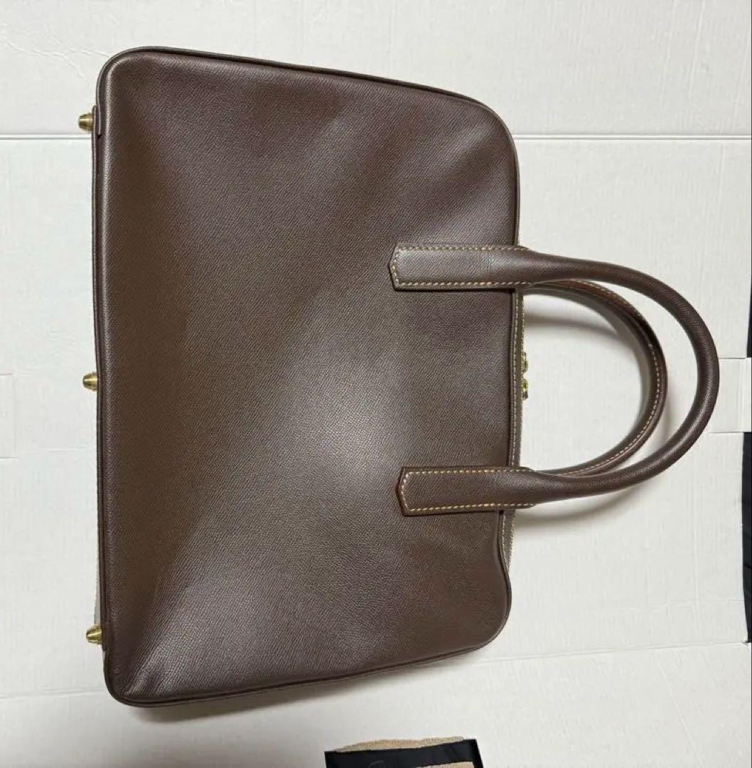 大峽製鞄 スリムオーバーナイト オールレザー ブリーフ ビジネス鞄 トープカラー