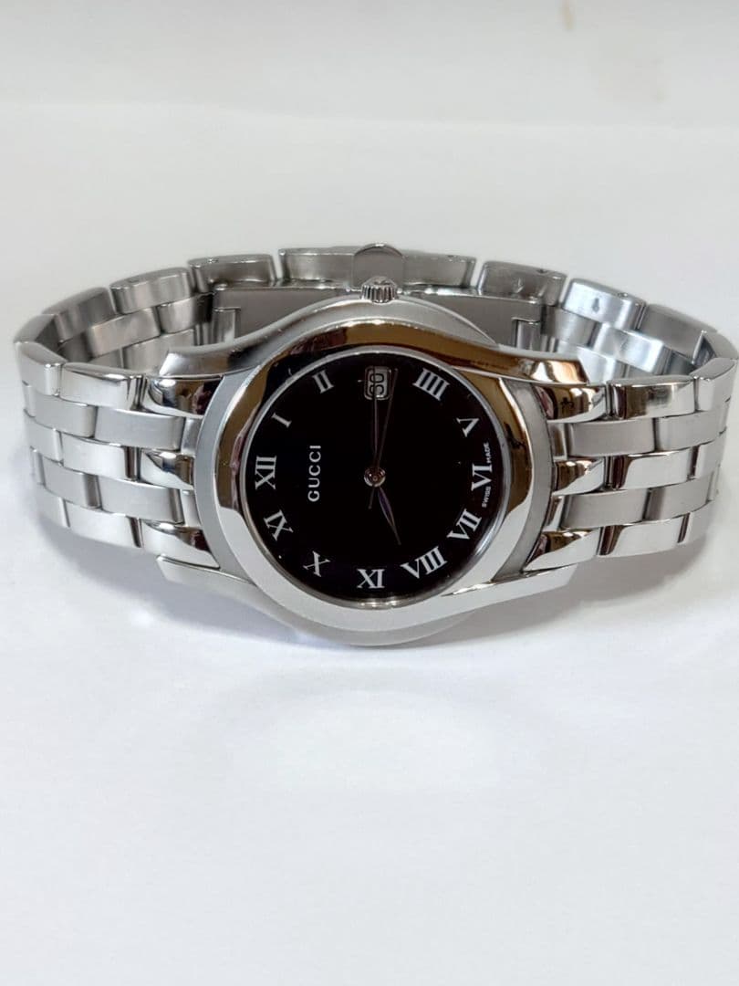 GUCCI ・5500M・クォーツ・メンズ・腕回り18.5cm・正確稼働中