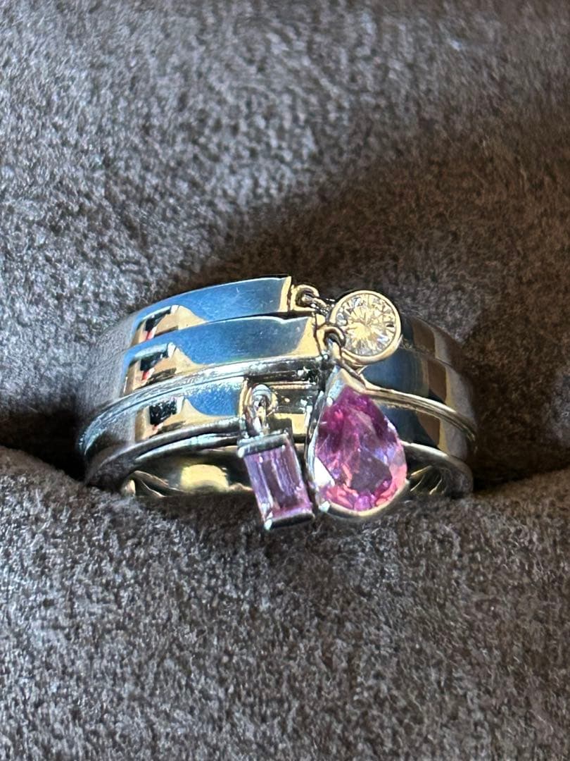 【CHAMET 】ショーメ　フリソン　ピンクサファイア　ダイヤ